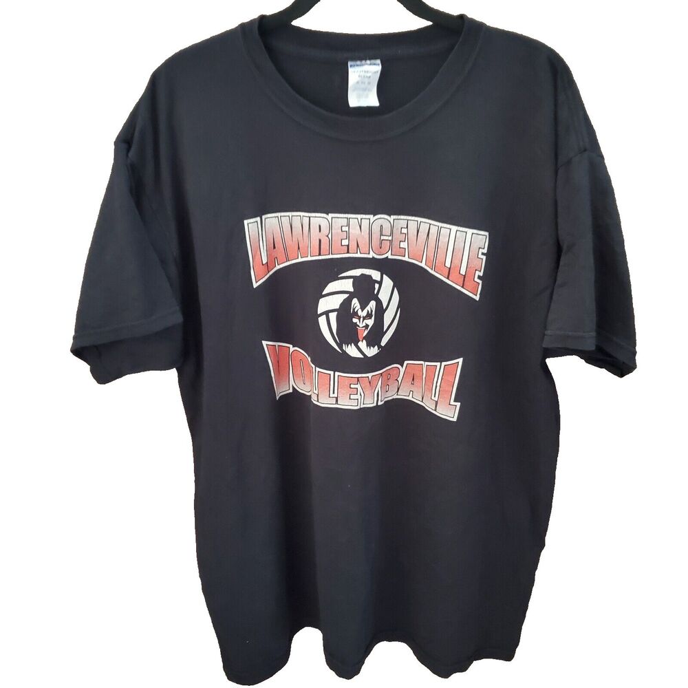 Lawrenceville Volleyball Black Graphics Short Sleeve T-shirt Size XL